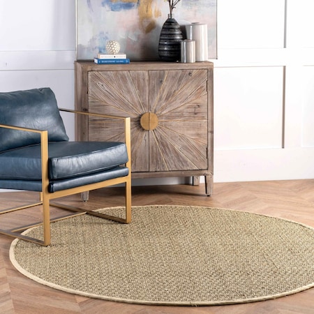 Nuloom Hesse Checker Weave Seagrass Indoor/Outdoor Area Rug 5ft x 8ft HJSG01A-O508